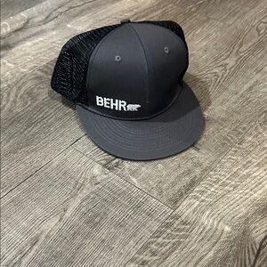 BEHR Gray and Black Trucker Hat